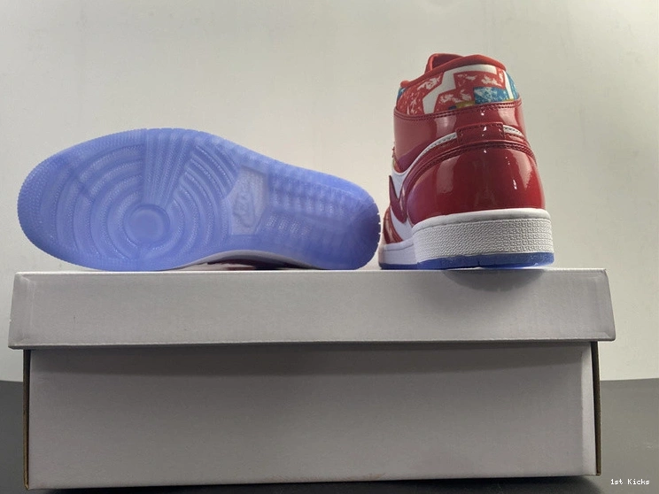 1 Air DC7294-600 Mid Patent Red Jordan 0226